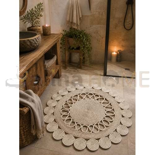 MLN HASIR BANYO PASPASI YUVARLAK 80 CM 1*20