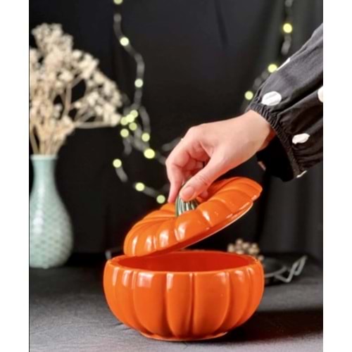 MLN SERAMİK BÜYÜK KABAK KAPAKLI 18 CM 1*12