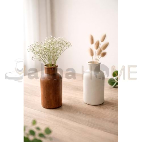 MLN SERAMİK SİLİNDİR PİNTEREST VAZO 20 CM 1*24