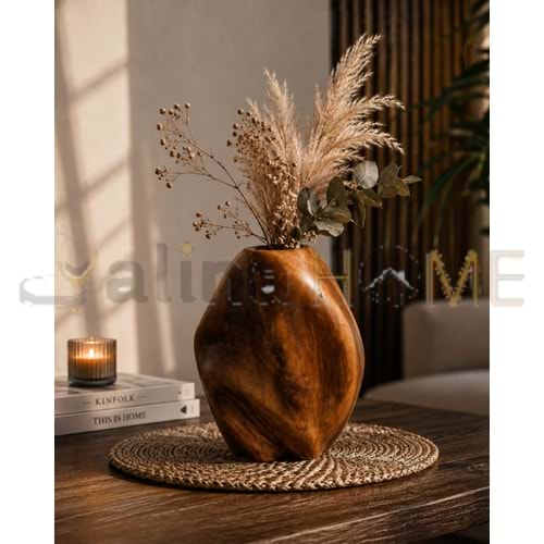 MLN SERAMİK VAZO DALGALI MODEL 18 CM 1*18