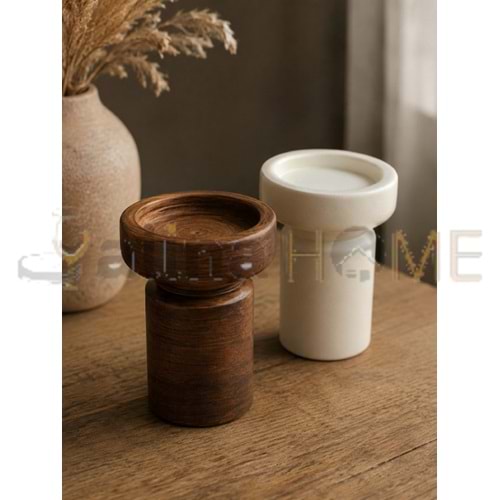 MLN SERAMİK ŞAMDAN DEKORATİF ORİGAMİ MODEL 14 CM 1*24
