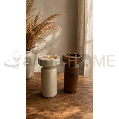 MLN SERAMİK ŞAMDAN DEKORATİF ORİGAMİ MODEL 18 CM 1*24