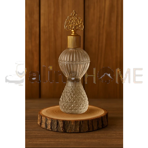 ALN GLASSCOM CAM KUBBELİ BOĞUMLU KOLONYA ŞİŞESİ ŞEFFAF 1*36