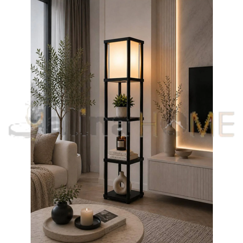 DECOREV ÇOK AMAÇLI LAMBADER 3 RAFLI SİYAH 135x23x23 CM 1*1