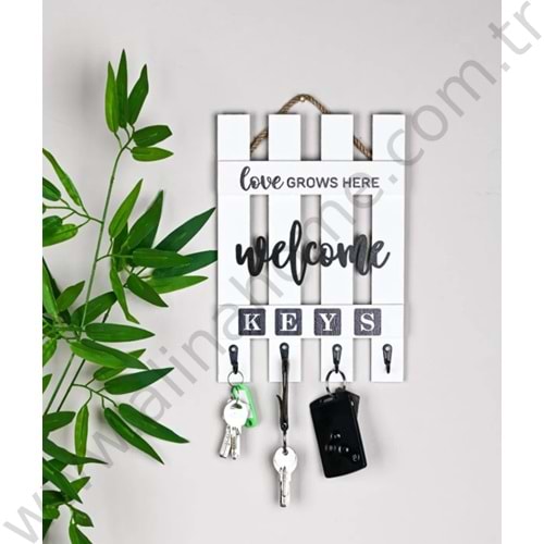 MOKKA AHŞAP ÇİT MODEL ANAHTARLIK 1*48