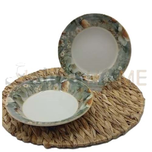ALİNA HOME NADİDE YUVARLAK YEMEK TABAĞI 20 CM 1*12