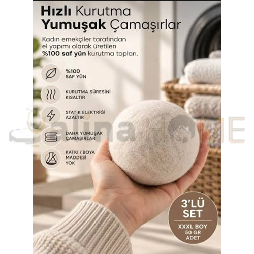 NOVEER KURUTMA TOPU 3 LÜ 1*98