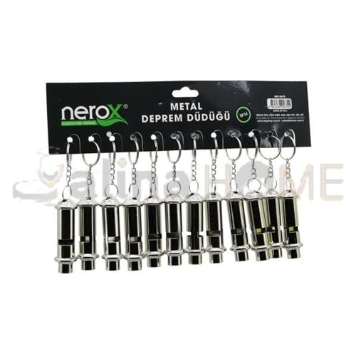 NEROX DÜDÜK METAL DEPREM DÜDÜĞÜ 12 Lİ 1*12