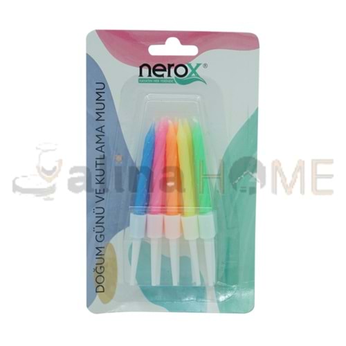 NEROX DOĞUM GÜNÜ MUMU 10 LU 1*24