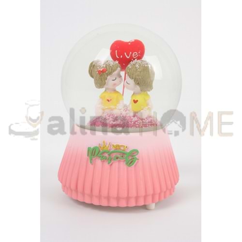 NRX KAR KÜRESİ IŞIKLI VE MÜZİKLİ PİLLİ 15 CM 1*12