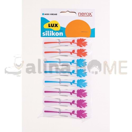 NRX SİLİKON MANDAL 10 LU PASTEL ÇINARLI 1*12