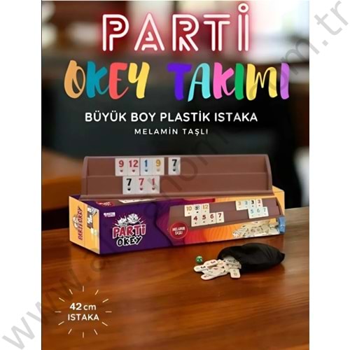 DAYAN PARTİ OKEY PLASTİK ISTAKA MELAMİN TAŞ 1*20