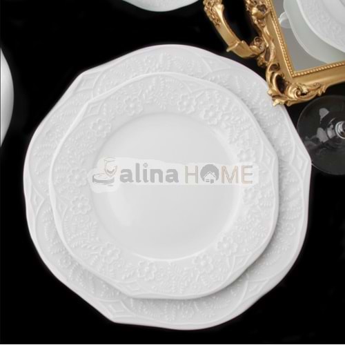 GRANDE OTTOMAN GÜRAL 20 CM DÜZ TABAK 1*12