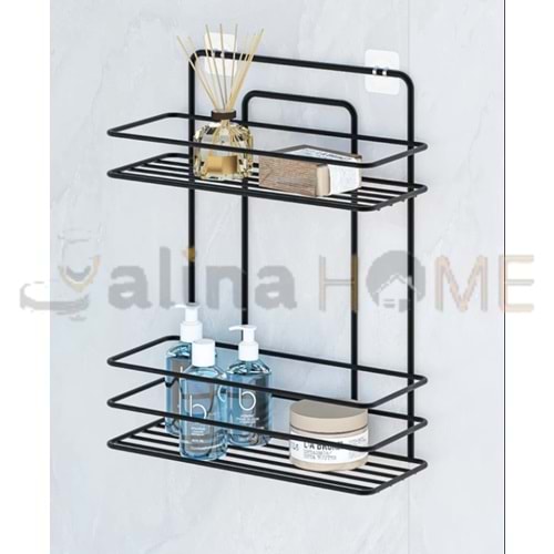 EGE METAL 2 KATLI ŞAMPUANLIK SİYAH YAPIŞKANLI 1*24