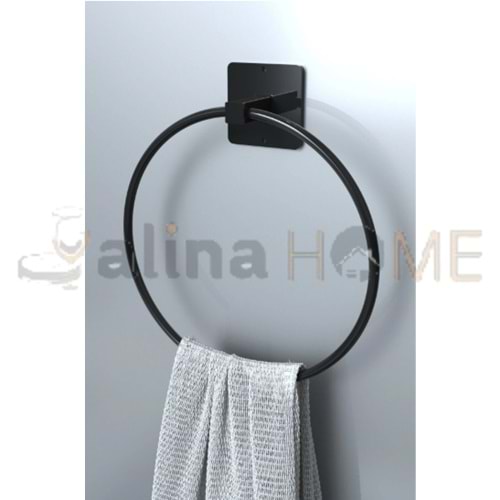 KOÇLAR SİYAH YUVARLAK HAVLULUK YAPIŞKANLI 1*60