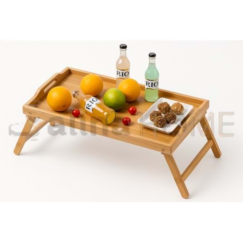PABLİTO BAMBU AYAKLI SUNUM TEPSİSİ 50x30 CM 1*12