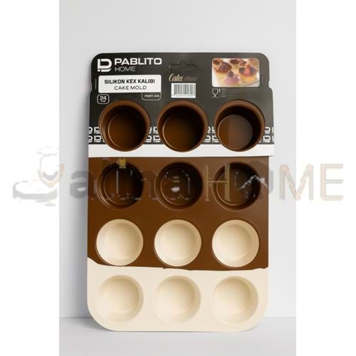 PABLİTO SİLİKON KEK KALIBI 12 Lİ 1*6