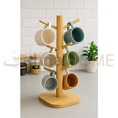 PABLİTO BAMBU FİNCAN ASKILIĞI KARE 16 CM