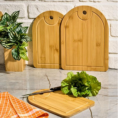 PBT BAMBU KESİM PANOSU OVAL 2 Lİ 28x18 -30x20 CM 1*24