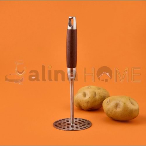 BZD IVORY PATATES EZİCİ AHŞAP SAPLI YUVARLAK 1*6