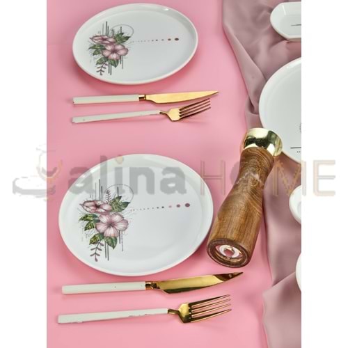 ALİNA HOME YEŞİL PERA YUVARLAK PASTA TABAĞI 20 CM 1*12
