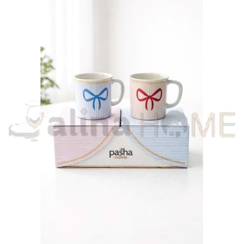 PASHA PORSELEN KUPA SETİ RİBBON 2 Lİ 1*12