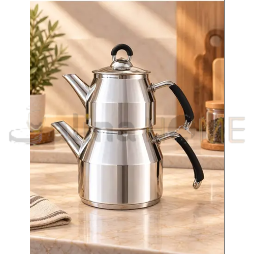LAVONNİ ÇAYDANLIK ÇELİK METAL KULPLU BÜYÜK BOY 1*8
