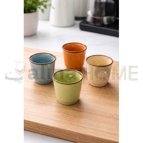 PORLİNE PORSELEN ESPRESSO BARDAĞI 4 LÜ 1*60