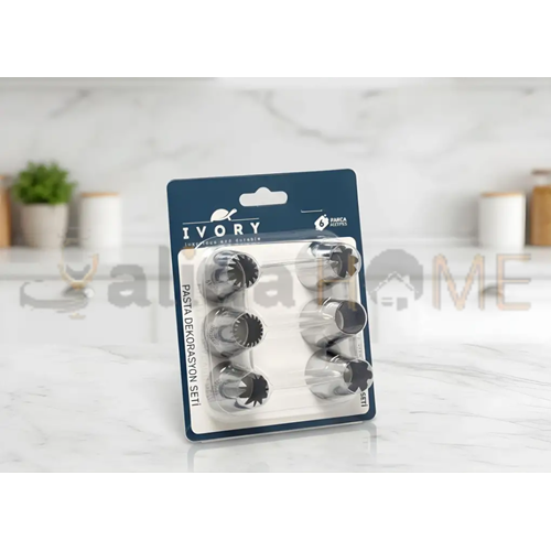 IVORY 6 LI KREMA POMPASI DUY SETİ 1*72