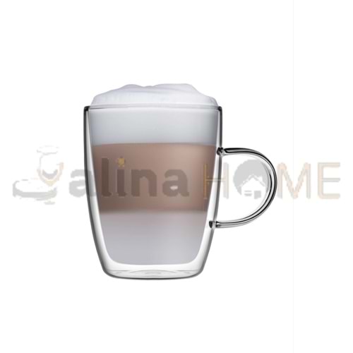 PAŞABAHÇE CAM KUPA KULPLU CİDARLI 330 CC BOROSİLİKAT 1*24