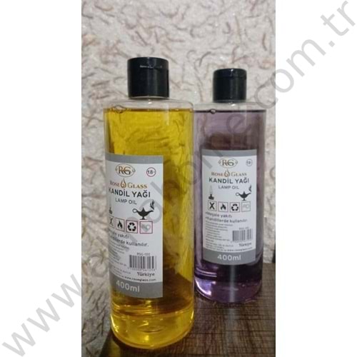 ROSE GLASS KANDİL YAĞI 400 ML 1*36