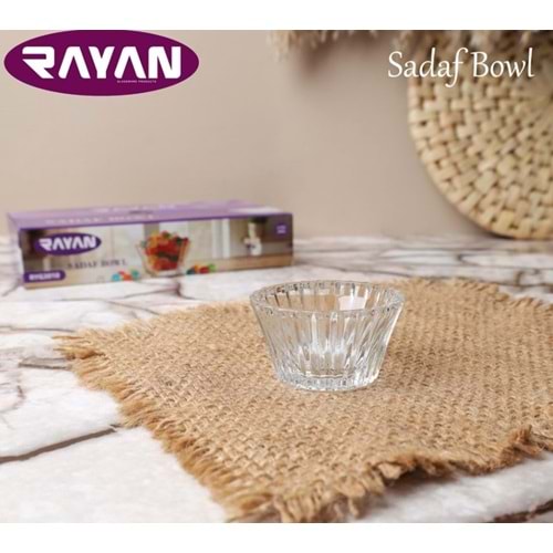 RAYAN CAM LOKUMLUK SADAF BOWL 6 LI MİNİ REÇELLİK 1*24