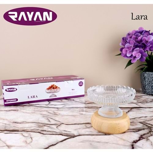 RAYAN CAM SUNUMLUK LARA 3 LÜ AYAKLI SUNUMLUK 1*12