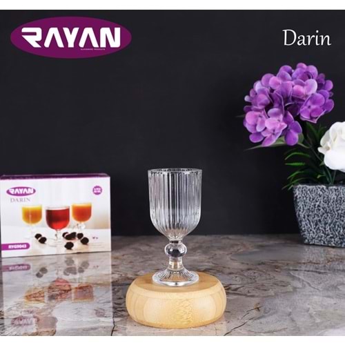 RAYAN CAM KAHVE YANI DARIN 6 LI AYAKLI BARDAK 1*12