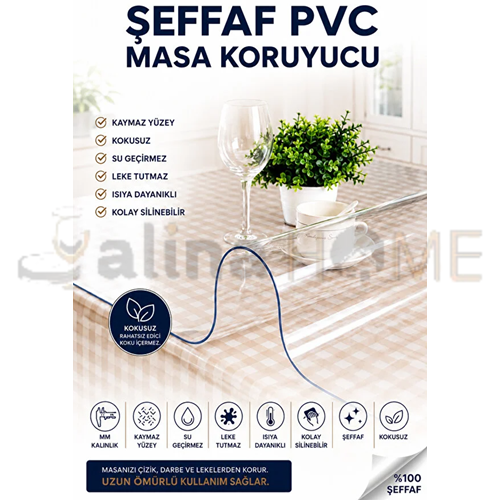 SERMAT MASA ÖRTÜSÜ CRYSİAL MİKA PVC 60 CMx15 MT 1.2 MM