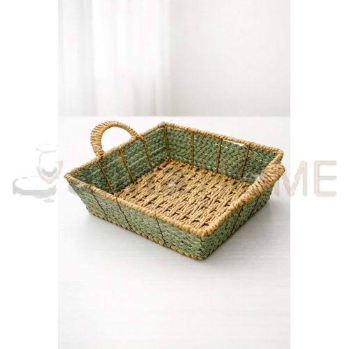 TEKBİR HASIR EKMEKLİK KARE 26x26x7,5 CM 1*60