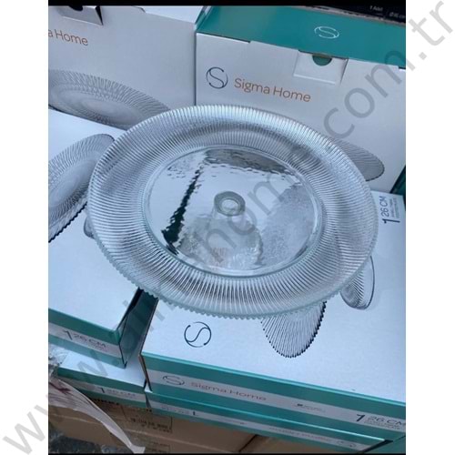 SİGMA AYAKLI SUNUMLUK SENSU CAM 26 CM 1*8