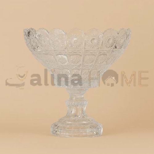 OKS SAKURA MEY-Jİ AYAKLI CAM SUNUMLUK 23 CM 1*4