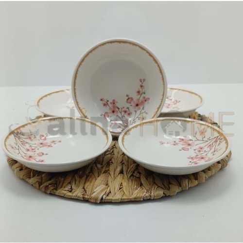 ALİNA HOME PEMBE SAKURA KÜÇÜK YEMEK TABAĞI 17 CM 1*18