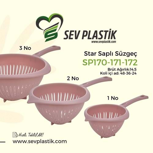 SEV STAR SAPLI SÜZGEÇ 2 NO 1*36