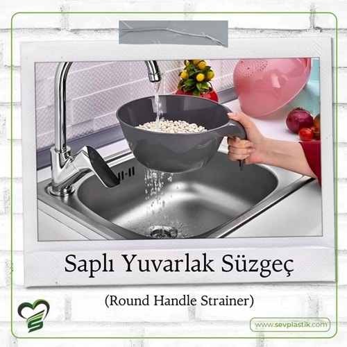 SEV SAPLI YUVARLAK SÜZGEÇ 1*36