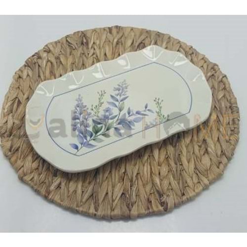 ALİNA HOME FIRFIR SULEKS BÜYÜK OVAL SUNUM 30X18 CM 1*12