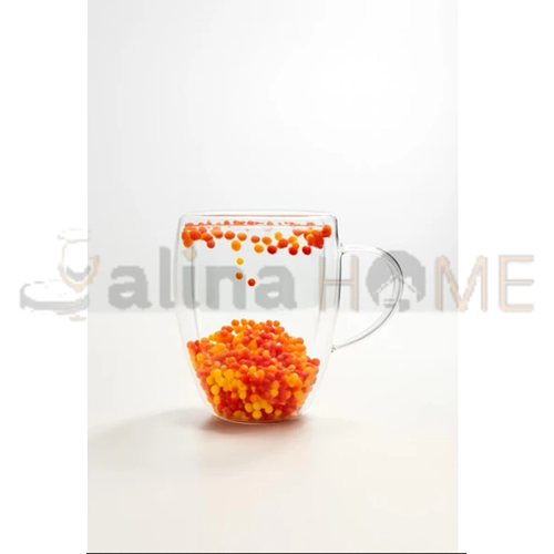 SVR CİDARLI BONCUKLU CAM BARDAK 350 ML 1*100