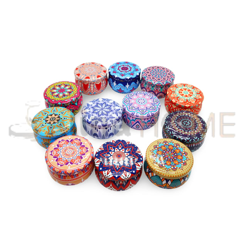 SEVERHOME MANDALA DESEN METAL BÜYÜK KOKULU MUM 1*12