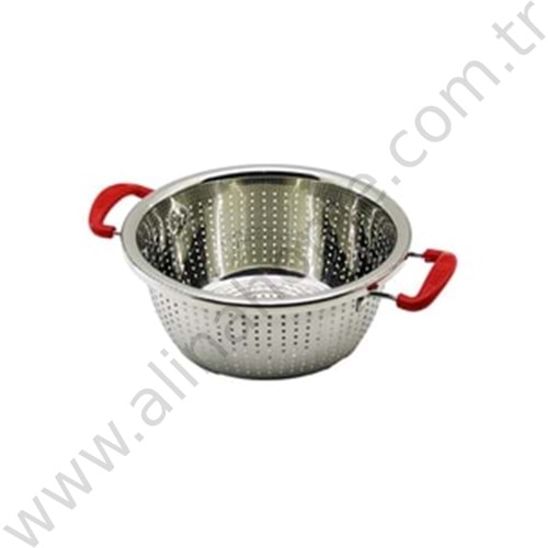 BZD IVORY SÜZGEÇ PLASTİK KULPLU ÇELİK SEPET SÜZGEÇ 24 CM 1*60