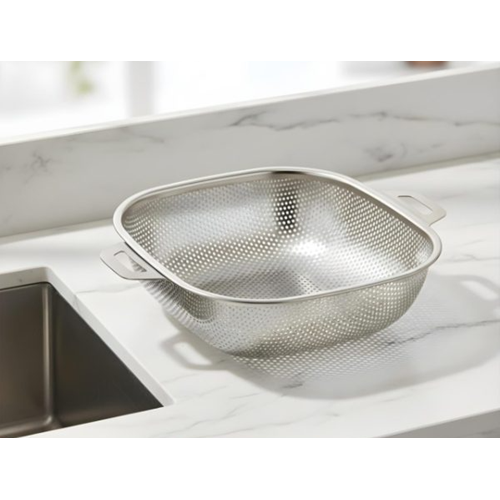 BZD IVORY SÜZGEÇ ÇELİK KARE SEPET SÜZGEÇ 24 CM 1*60