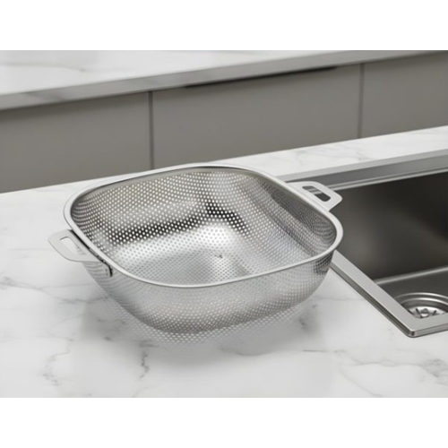 BZD IVORY SÜZGEÇ ÇELİK KARE SEPET SÜZGEÇ 26 CM 1*60