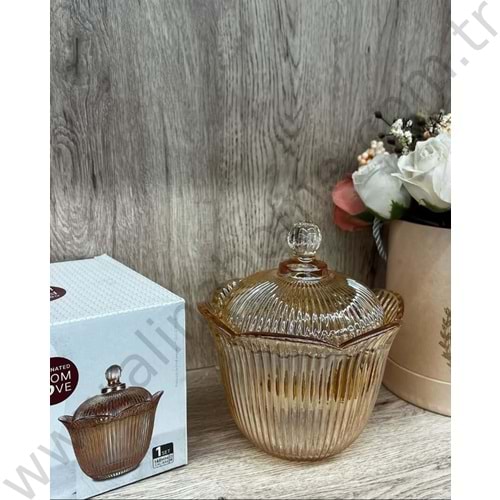 DELİ GLASS CAM LUSTERLİ BÜYÜK ŞEKERLİK 1*16