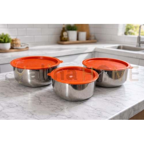 TUTKU METAL SAKLAMA KABI METAL 3 LÜ 15-17-20 CM 1*25