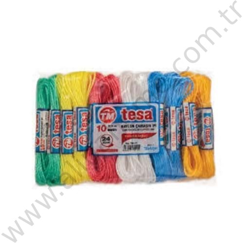 DOLLY TESA PLASTİK ÇAMAŞIR İPİ 10 MT 1*24